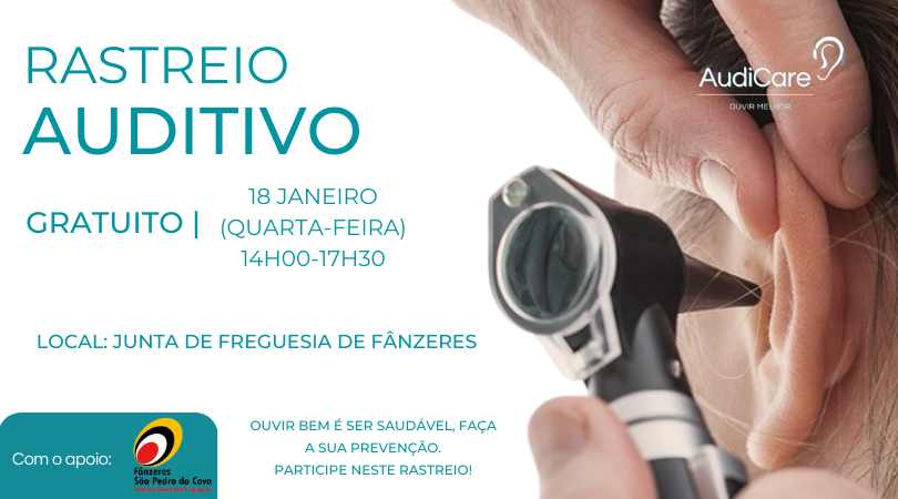 Rastreio Auditivo AudiCare Fânzeres